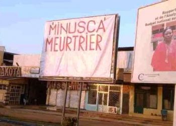 RCA: des graffitis «Minusca meurtrier» sur des panneaux publicitaires à Bangui
