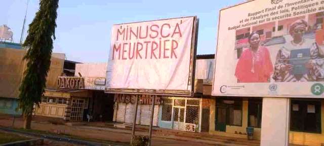 RCA: des graffitis «Minusca meurtrier» sur des panneaux publicitaires à Bangui