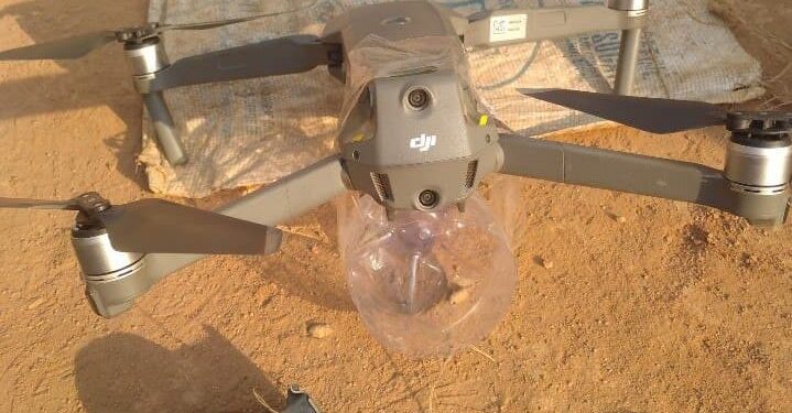 Drones et autres armes découverts par les forces des FACA