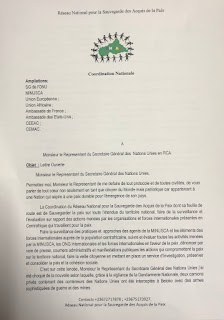Lettre au Secrétaire général de l’ONU