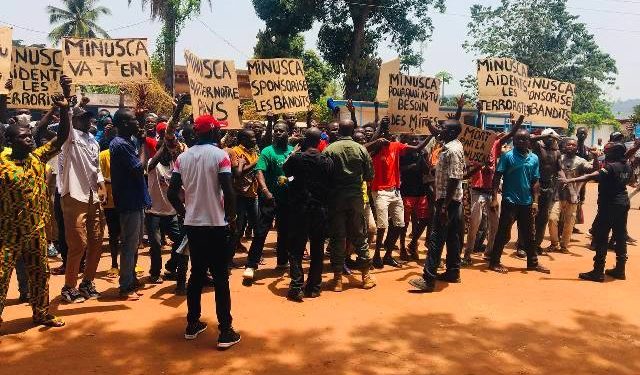 RCA: une manifestation contre la Minusca impliquée dans un trafic illicite d’armes