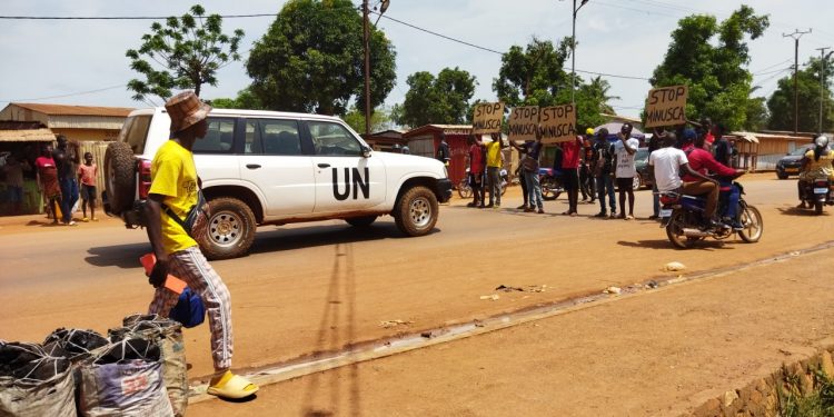 Encore une action « Stop MINUSCA » a eu lieu à Bangui