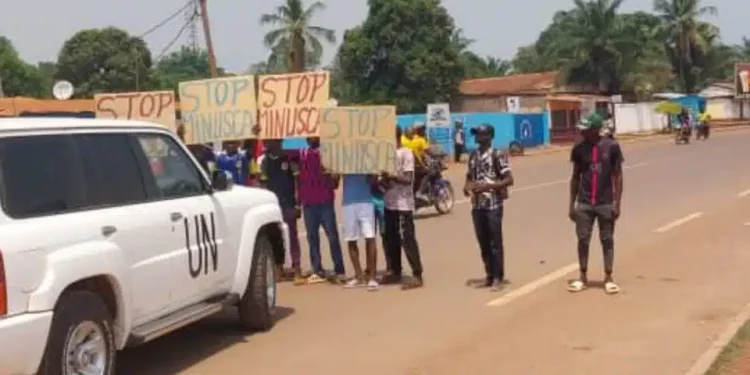 RCA : la population manifeste contre la présence de la Minusca